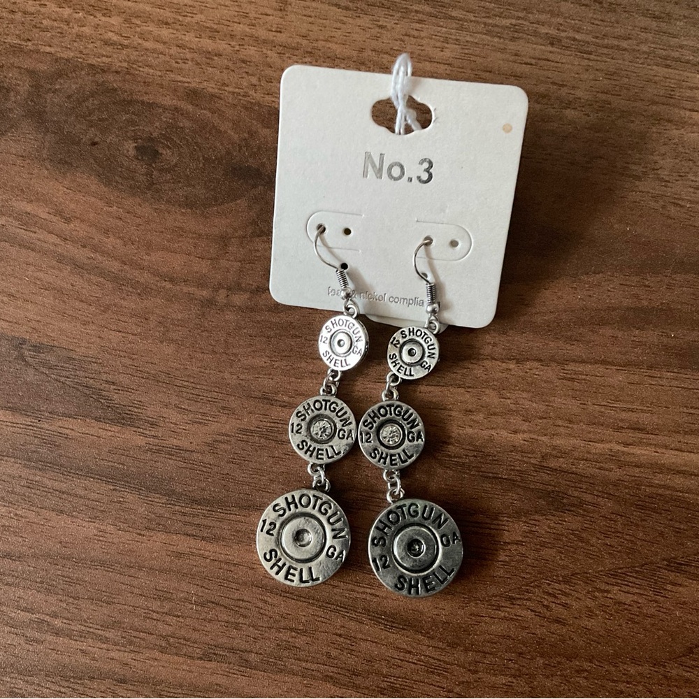 NWT Shotgun Shell Earrings
